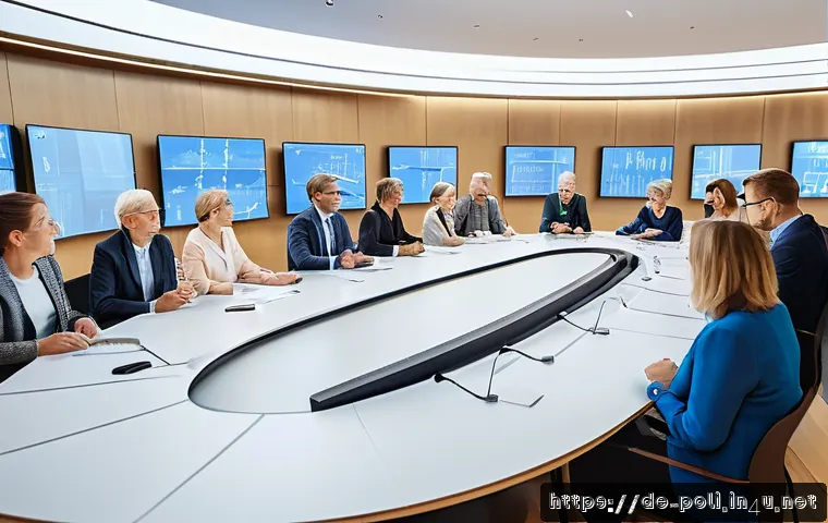 정치적 리더십 스타일 - A detailed scene depicting a participative political meeting in a modern Scandinavian city hall, sho...